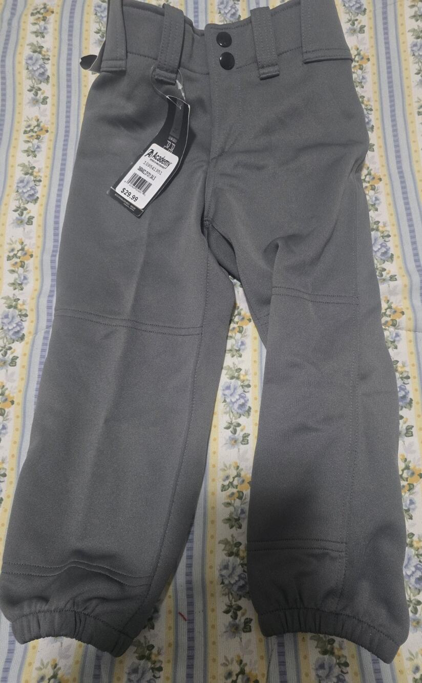 Mizuno Girls Gray Softball Baseball Pants Medium Belted